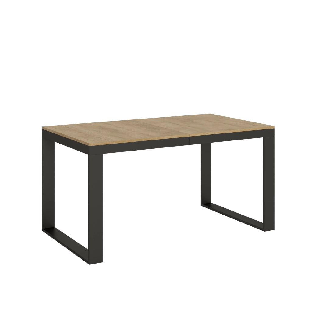 Tavolo allungabile 90x160/264 cm Tekno Evolution Quercia Natura telaio Antracite