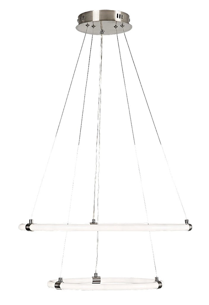Lampadario LED telecomando dimmerabile 55W cromo Irelia Rabalux