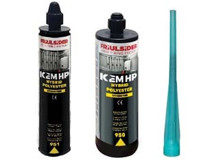 ANCORANTE CHIMICO RESINA POLIESTERE KEM HP HYBRID- - ml.400 in cartuccia - 6 pezzi FRIULSIDER