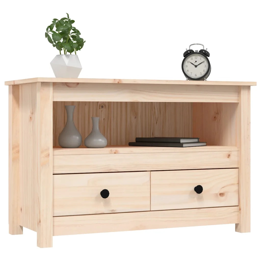 Mobile Porta TV 79x35x52 cm in Legno Massello di Pino cod mxl 20635