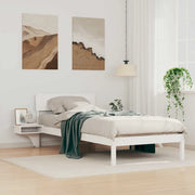 Struttura del letto Bianco 100 x 200 cm Pino massello 873461