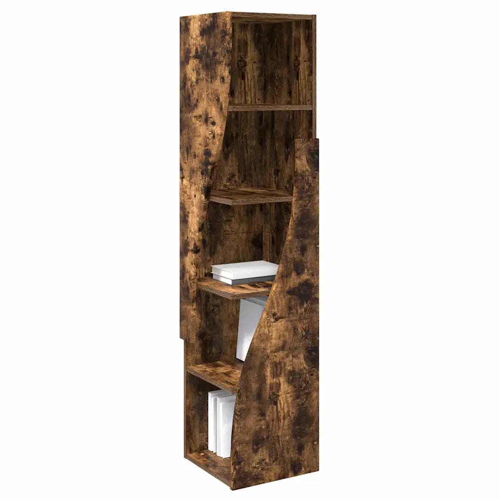 Mobile angolare Rovere fumé 32x32x140cm Legno multistrato 889880