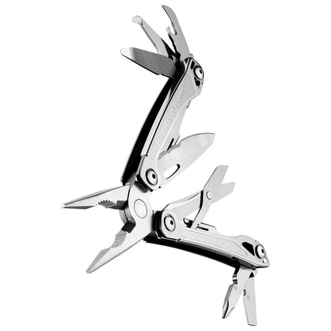 Leatherman 832523 Wingman Multiutensile 14 Funzioni in Acciaio Inossidabile con Lama Combo e Forbici a Molla colore Argento