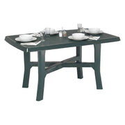 Raspberry, Tavolo da Esterno 6 Posti Made in Italy, 138x88x72h cm Verde