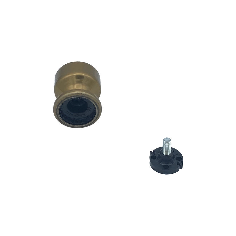 Pomolo fisso per porta SAGUATTI 175/50CB in alluminio bronzo lucido