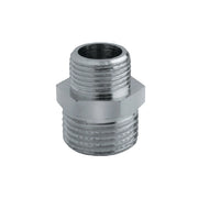 NIPPLES RIDOTTO OTTONE CROMATO- 1/8 x 1/4- RINAL- pezzi 1