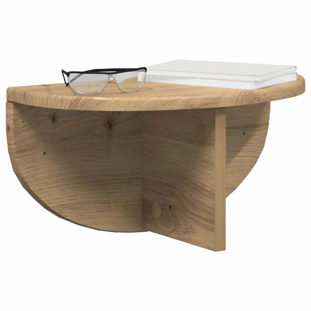 Scaffale da parete Rovere artigianale 38 x 19 x 19 cm 891426