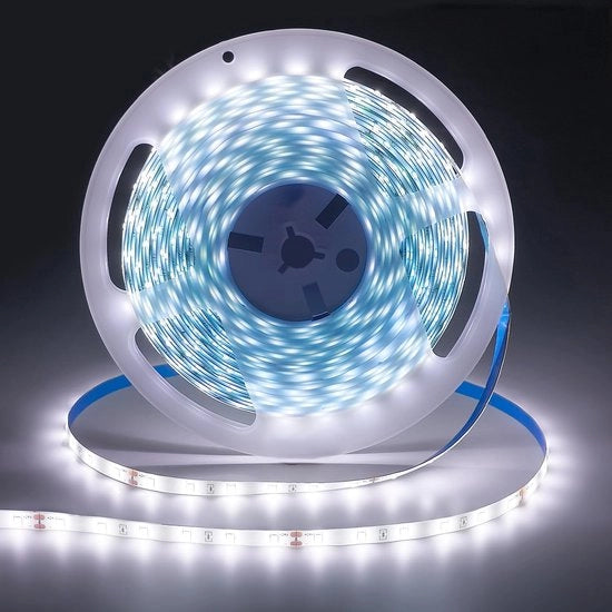 Luce a LED a Striscia 10M Bianco Freddo - Impermeabile, Flessibile e Tagliabile Striscia a LED per Camera da Letto, Cucina e Progetti DIY