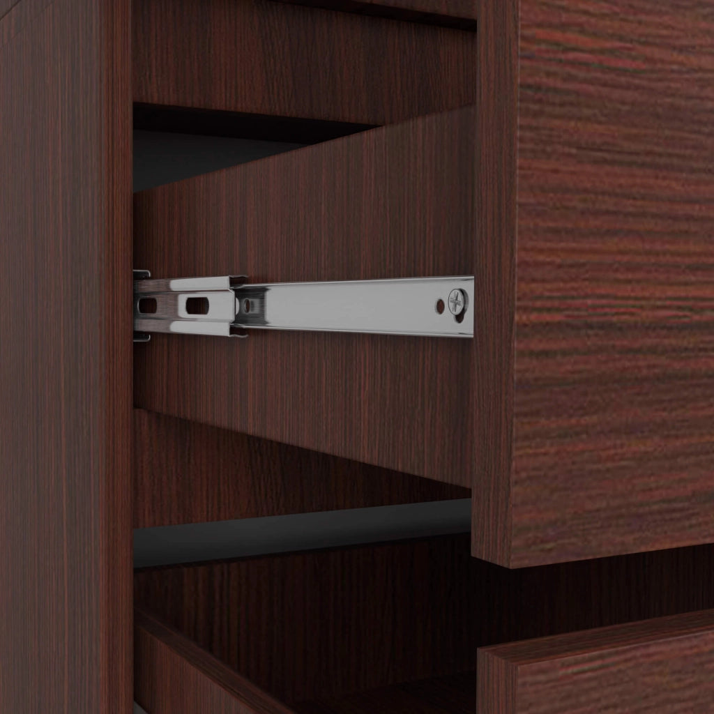 Armadio AKORD S90 Wengé 90 cm 2 ante 2 cassetti 90x51x180 cm