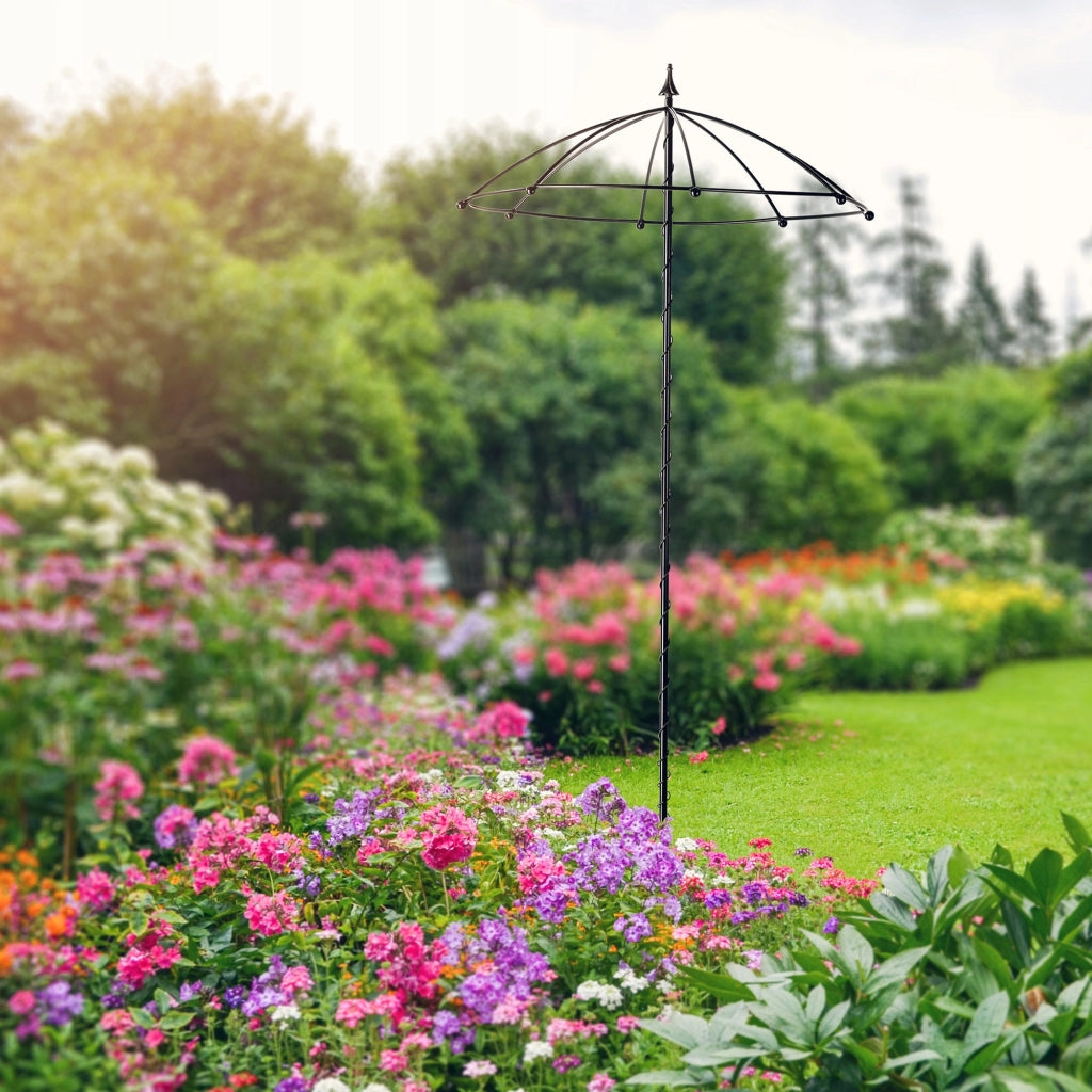 Supporto per ombrellone da giardino KADAX per rose, rampicanti, edera, pergola in metallo, 190 cm