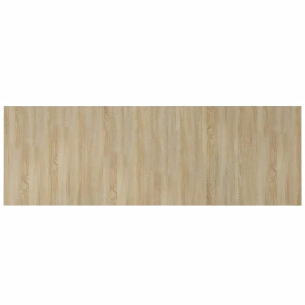 Testiera Letto con Comodini-Testiera con Contenitore in Legno Multistrato Rovere Sonoma 842847