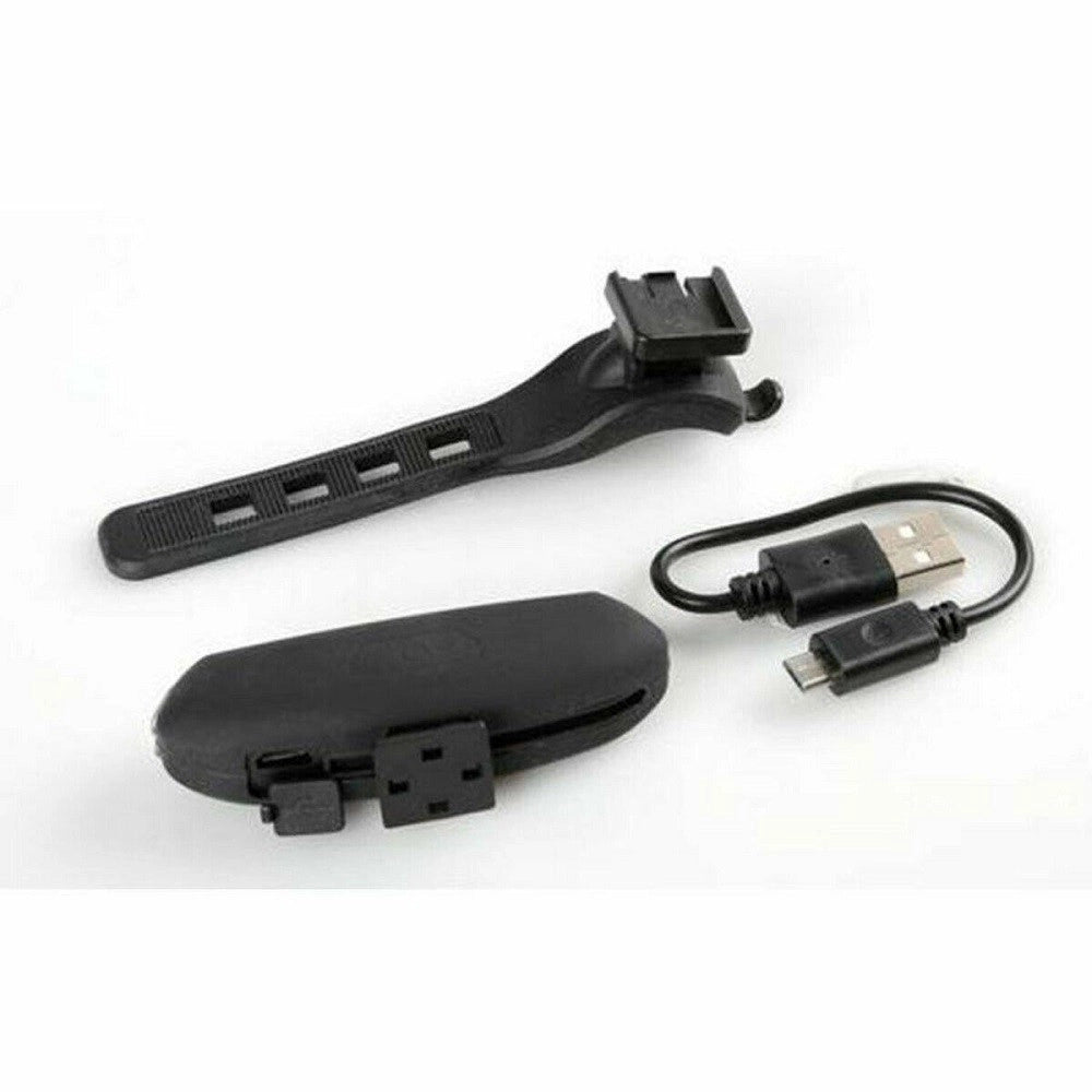 Trade Shop - Luce Anteriore Led Cob Ricaricabile Usb Bici Ciclo Bicicletta Bianco Te-b0086 -