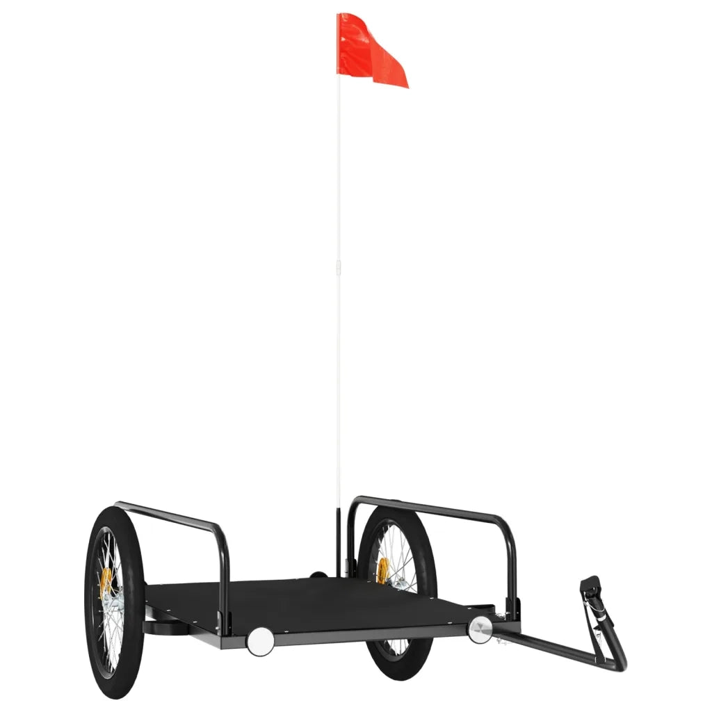 Rimorchio da Bici Nero 135x70x37 cm in Ferro CFW6648438