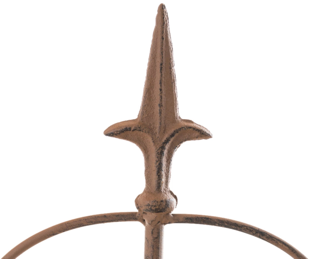 Set di 4 recinzioni da giardino Mangold antico marrone