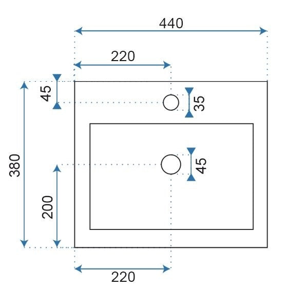 Lavabo Monolitico Rea Daria