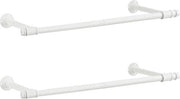 Rampini per armadi in acciaio - Supporto per appendiabiti - Hanger a molla - Massima carico 60kg - 30cm x 84cm x 7cm