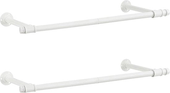 Rampini per armadi in acciaio - Supporto per appendiabiti - Hanger a molla - Massima carico 60kg - 30cm x 84cm x 7cm
