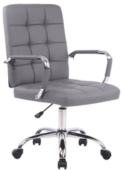 Sedia da ufficio Deli PRO in similpelle grigio