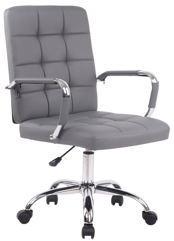 Sedia da ufficio Deli PRO in similpelle grigio