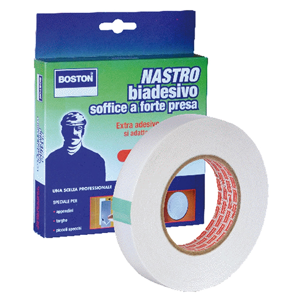 NASTRO BIADESIVO mm. 19 x 5  mt - Sp.0,9  - BOSTON