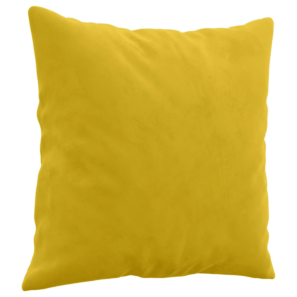 Cuscini Decorativi 2 pz Giallo 40x40 cm in Velluto 349491