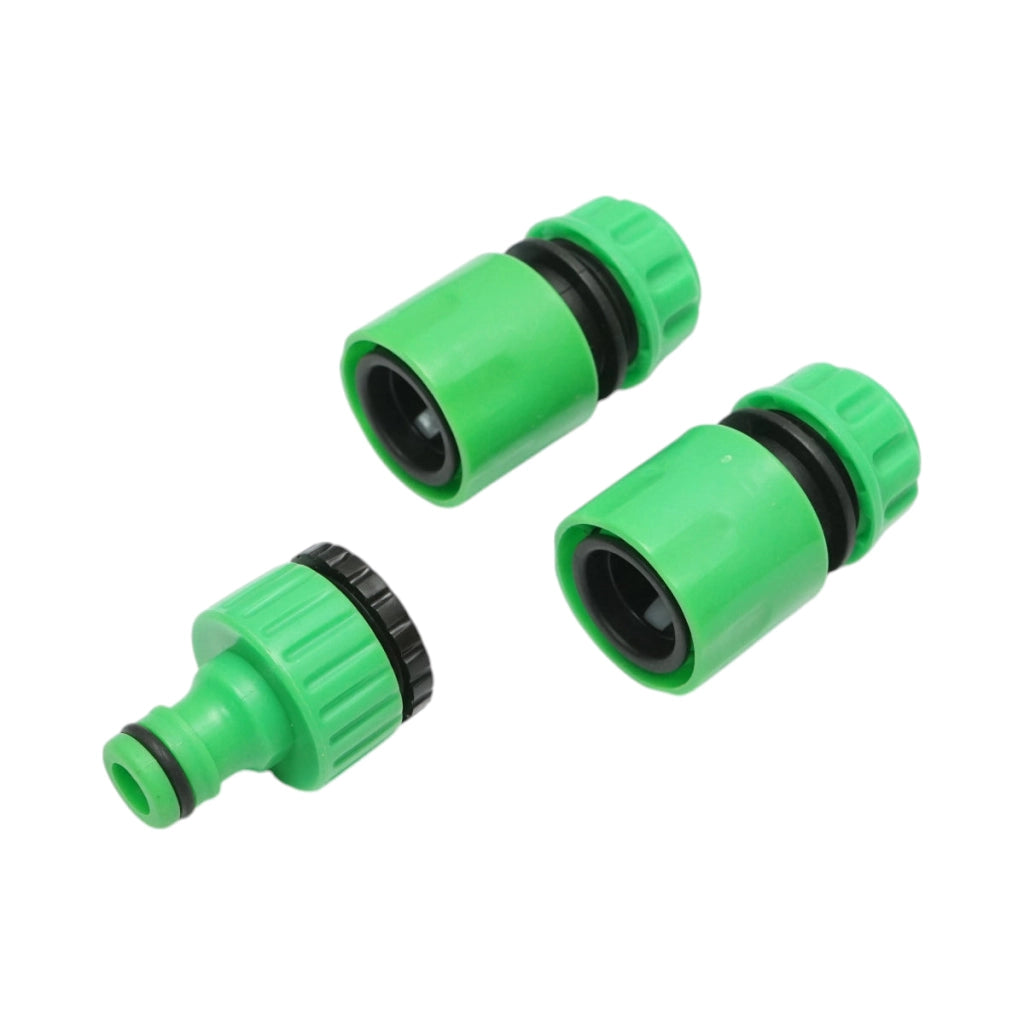 Set pistola per irrigazione regolabile con 7 modalità, 2 connettori 1/2 e adattatore 1/2-3/4 per tubo da giardino