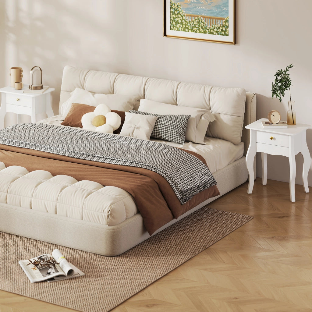 Tavolino da salotto ¨C zephmum ¨C 45x35x55 cm, bianco