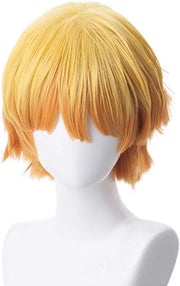 Pruika di Cosplay per Halloween e Convenzioni in Stile Anime, Corte, Giallo