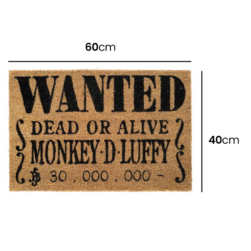 Zerbino Decorativo Motivo Monkey D. Luffy 40x60cm Antiscivolo Beige Inny