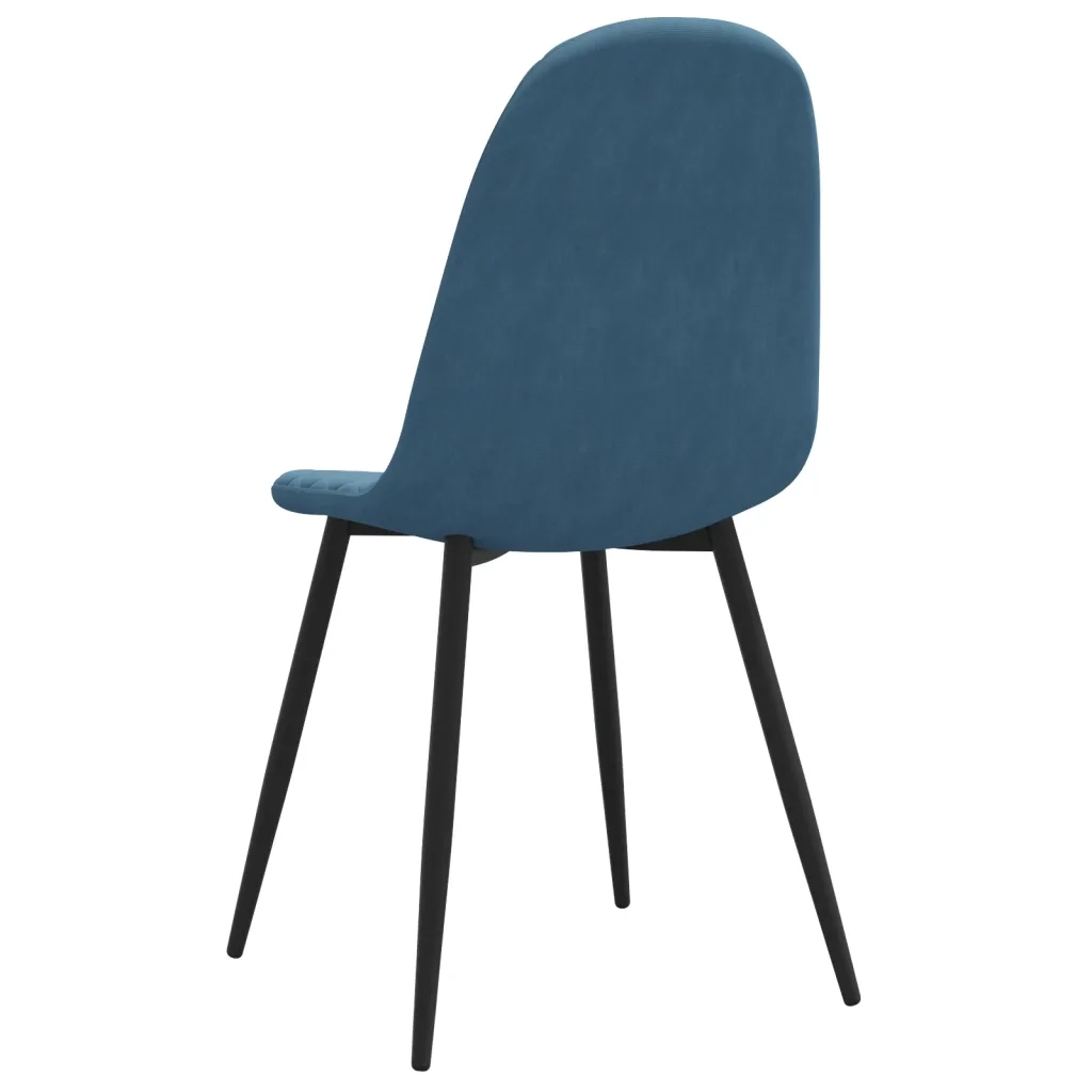 Sedie da Pranzo 2 pz Blu in Velluto cod mxl 21897