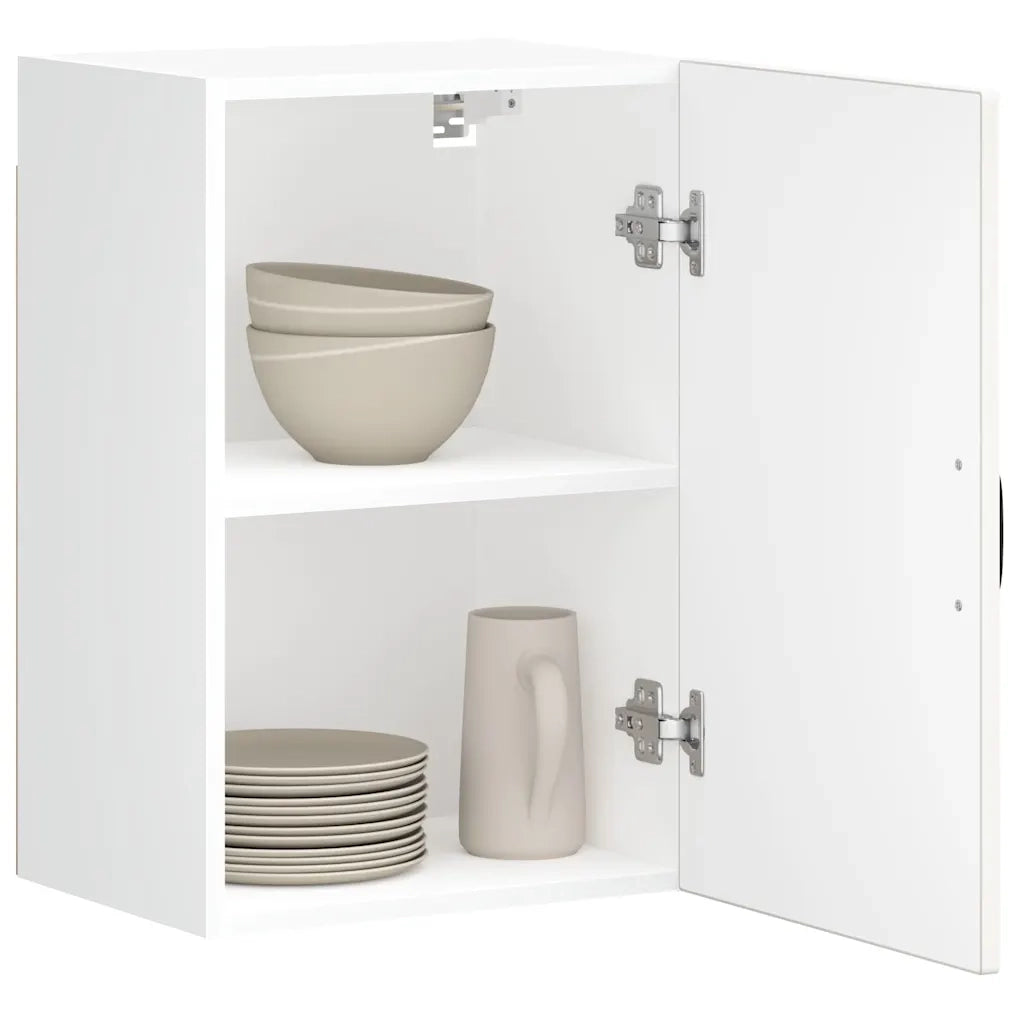 Pensile da Cucina-Mobile Cucina da Parete Lucca Bianco Lucido in Legno Multistrato 355533