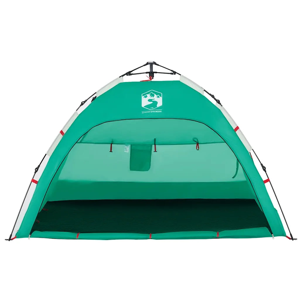 Tenda da Spiaggia 2 Persone-Tenda da campeggio Verde Rilascio Rapido Impermeabile 981390