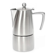 Ilsa Caffettiera Moka Slancio 6 tazze 35 cl Acciaio Inox 18-10 Satinata per Induzione colore Argento