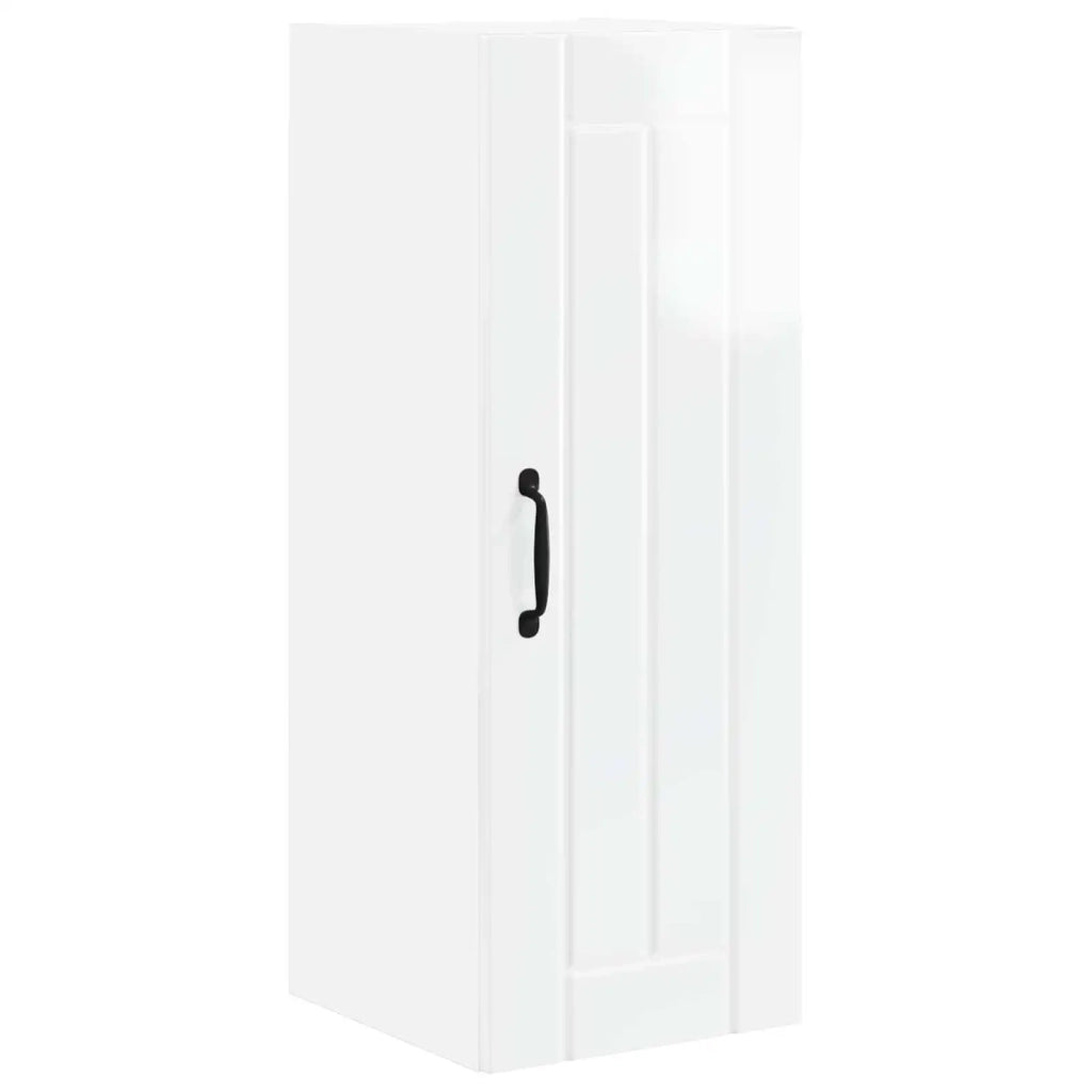 Armadietto a muro LUCCA 2 pcs Bianco Lucido 30 x 31 x 80 cm