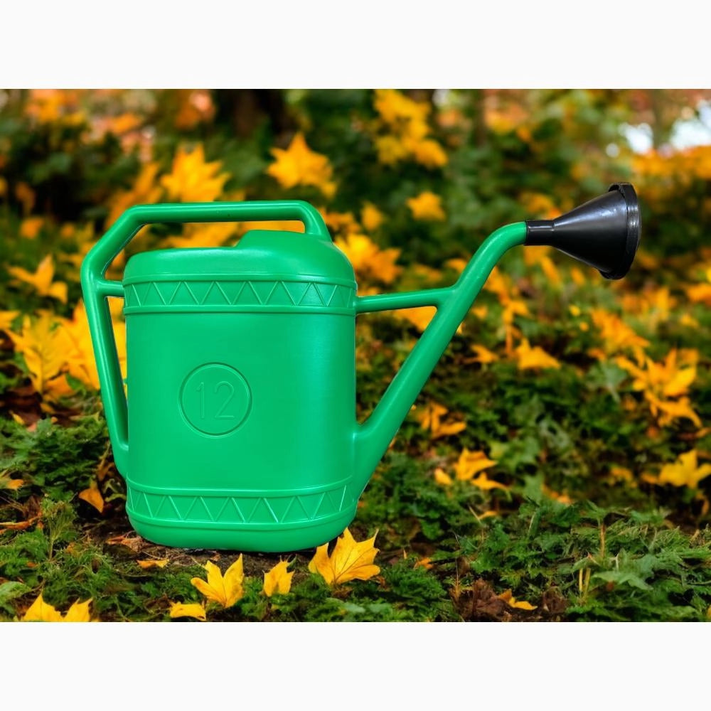 Innaffiatoio in PVC da giardino beccuccio lungo e doccetta 12 Litri per piante
