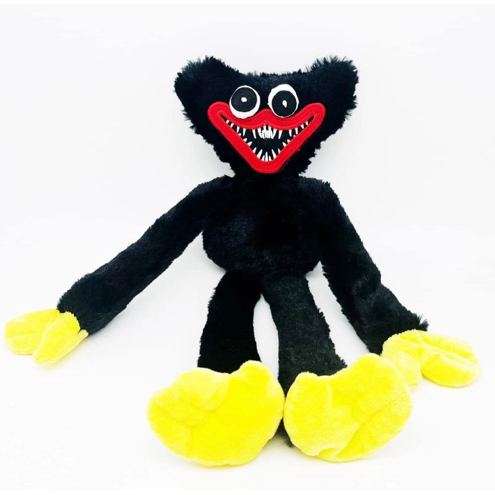 Trade Shop - Peluche Pupazzo Morbido Poppy Playtime Huggy Wuggy Plush Doll Gioco Nero 40 Cm -