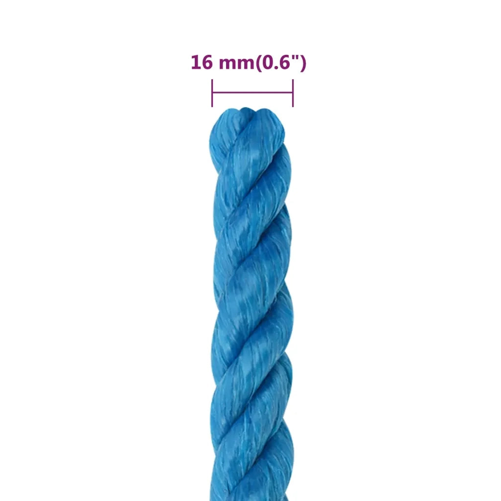 Corda da Lavoro Blu 16 mm 50 m in Polipropilene