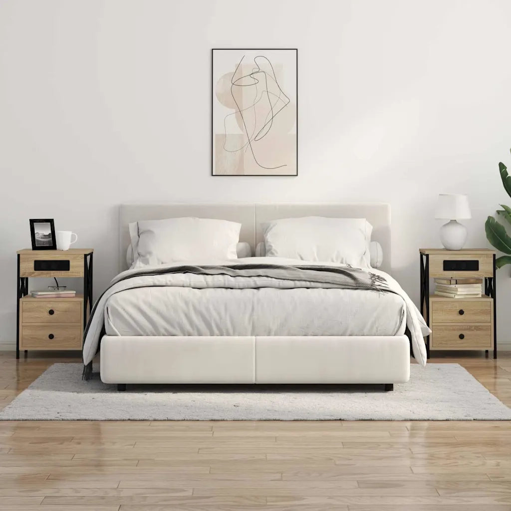 vidaXL Armadio da Notte con cassetto rovere sonoma 40 x 31 x 60 cm