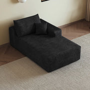 DIVANO Chaise Lounge reversibile in tessuto nero