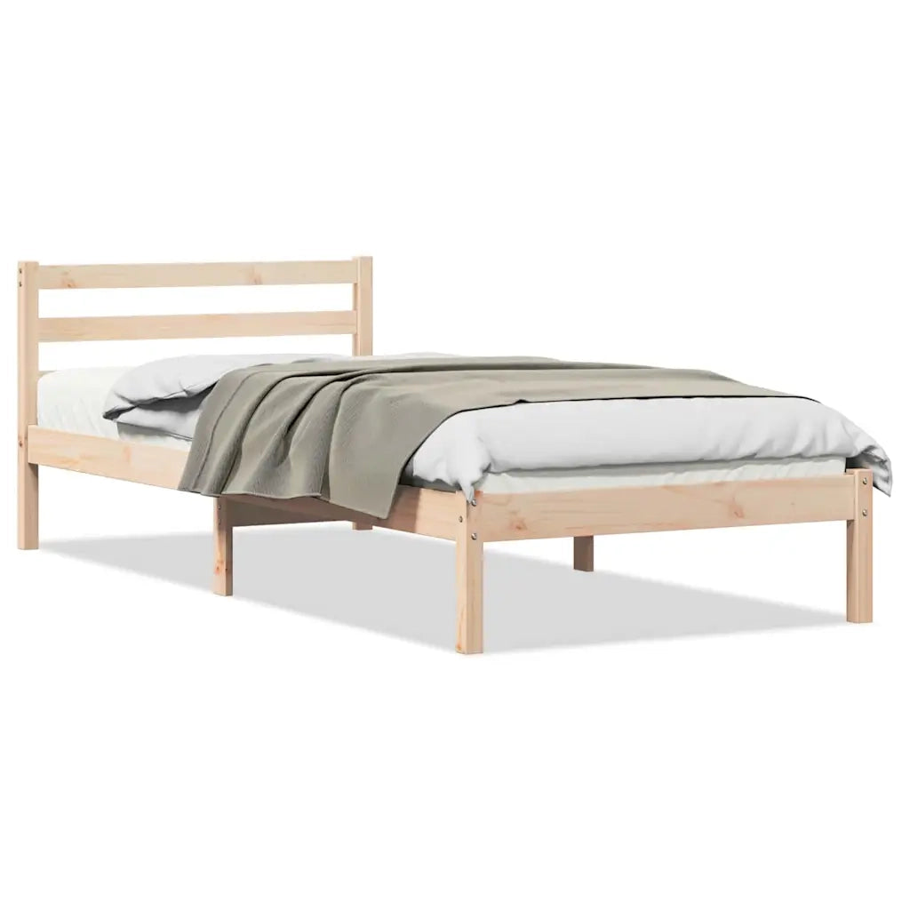 Struttura del letto con testiera Marrone 225,5 x 95,5 x 69,5 cm 869776