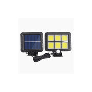 Trade Shop - Faretto Led Da Esterno Con Pannello Solare Con Sensore Di Movimento Telecomando -