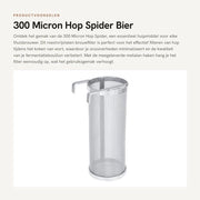 Filtro a Hop 300 Micron - Rastello in Acciaio Inossidabile - Filtro per Birra - Filtrazione di Hop - Grate Metalliche - Livello di Filtrazione Migliorato