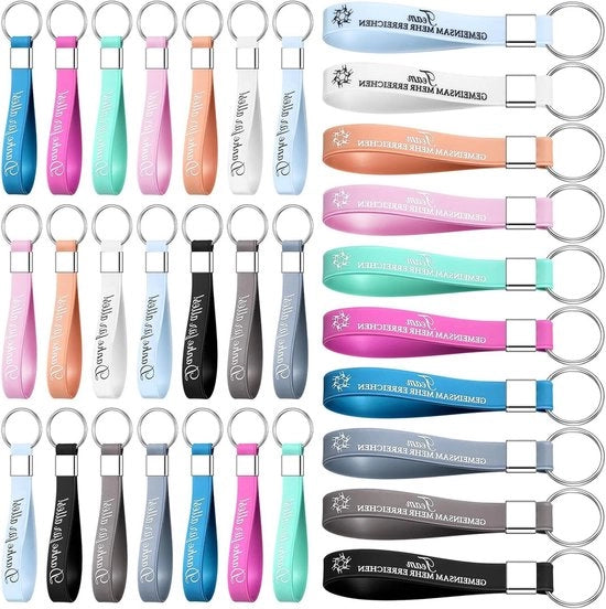 Sleutelhangers in Silicone per Collega - Regalo di Ringraziamento per Lavoro, Addio o Pensione - Regalo di Natale - Immagine come mostrata.