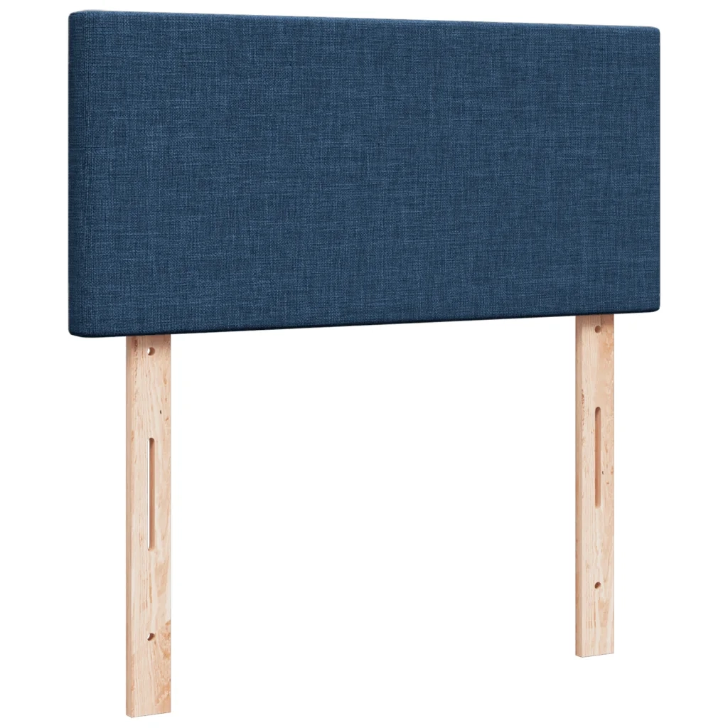 vidaXL Giroletto a Molle con Materasso Blu 90x200 cm inTessuto