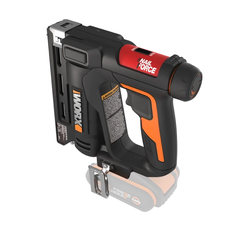 Chiodatrice graffatrice WX843.9 20 Volt per graffe 614 millimetri e chiodi 15 millimetri corpo macchina - Worx