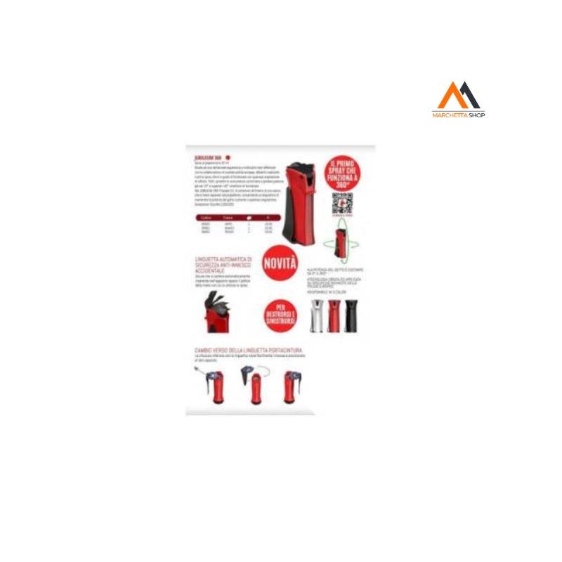 AUTODIFESA SPRAY JUBILEUM 360 NERO ML.20