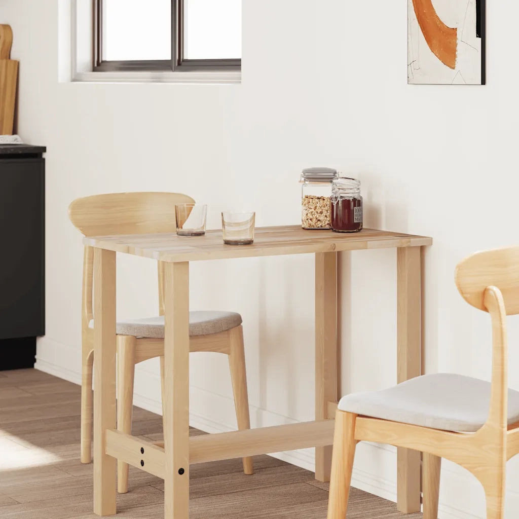 Piano Tavolo Rettangolare 100x60x2cm Legno Massello di Acacia