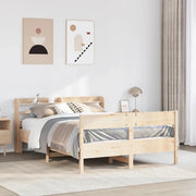 vidaXL Letto senza Materasso 135x190 cm in Legno Massello di Pino