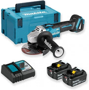 Makita DGA504RMJ - Mini-amoladora a bateria 18V 125 mm litio-ion 4.0 Ah 8500 rpm motor BL
