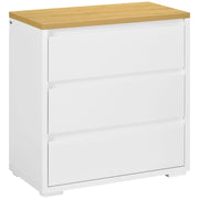 Cassettiera 3 Cassetti ¨C Xylo ¨C Bianca Senza Maniglie Stile Moderno 70x37x75 cm